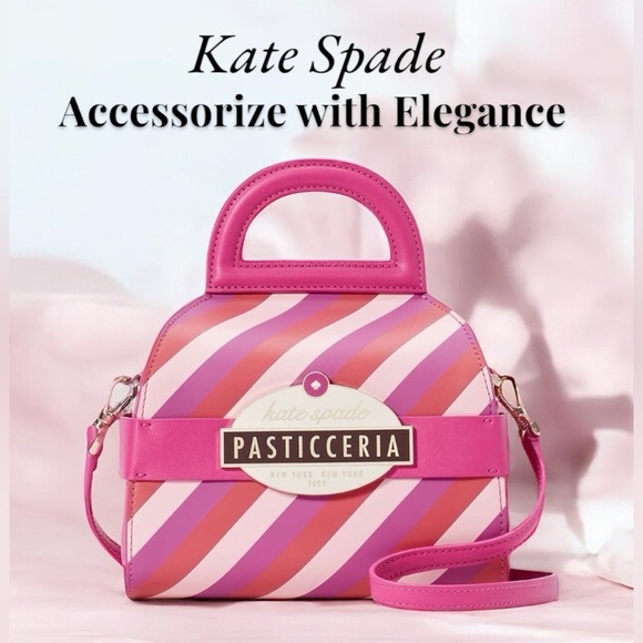 KATE SPADE NWT DOLCI PASTRY BOX CROSSBODY BAG SATCHEL LEATHER - Picture 1 of 7